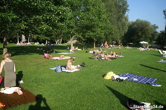 Badeplatz Percha Beach bei Starnberg